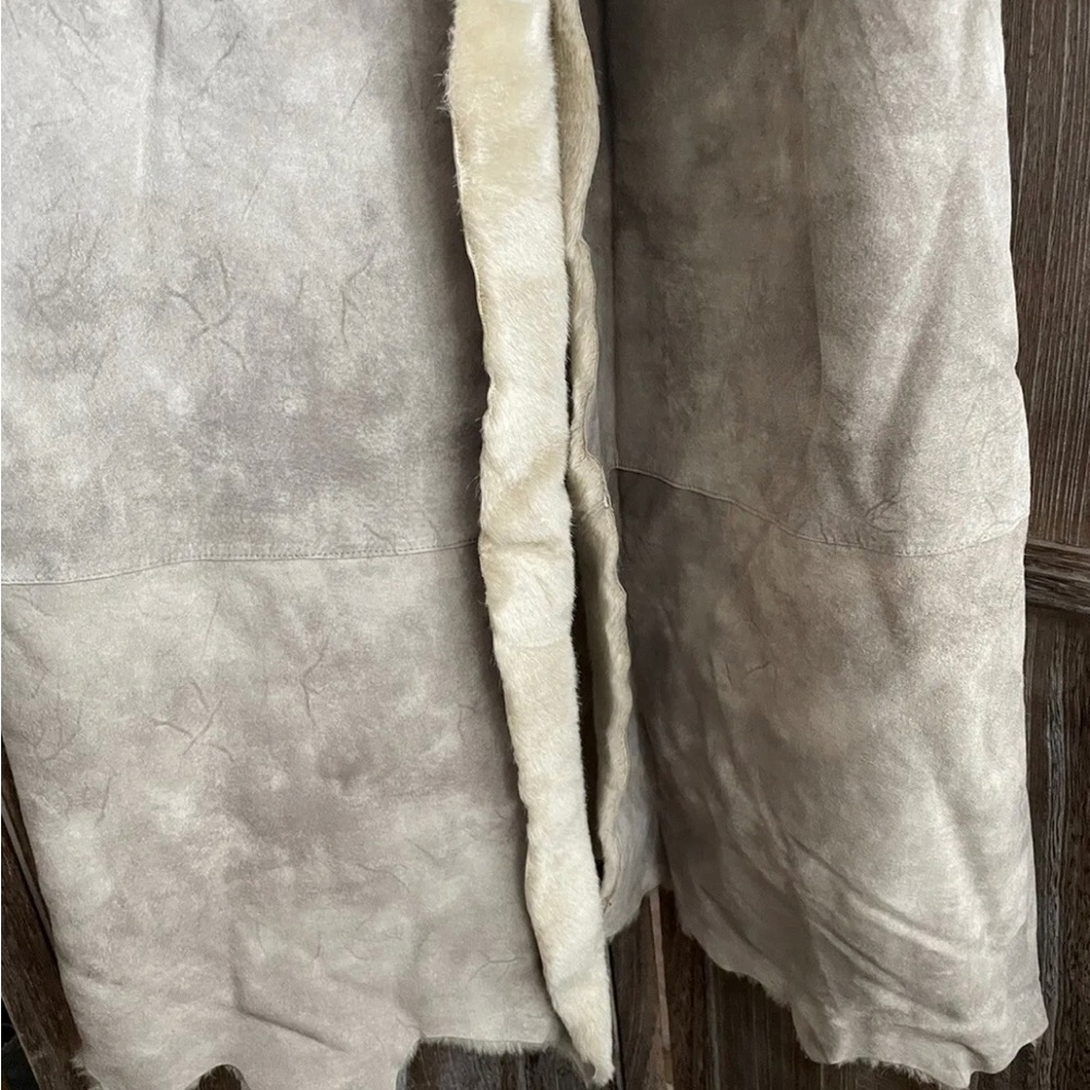 Newport News Genuine Leather Suede Coat with Acryllic lining XL - Picture 4 of 9